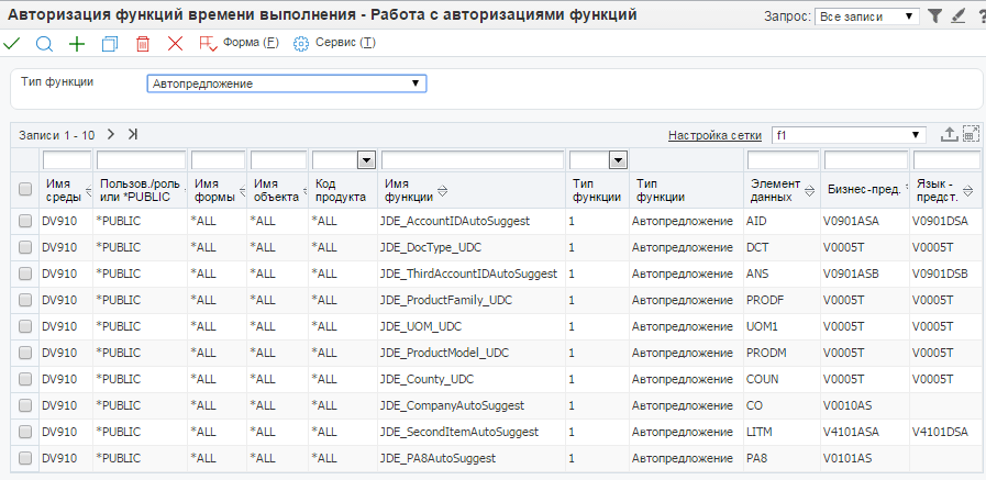 Приложение P958974 - Runtime Feature Authorizations