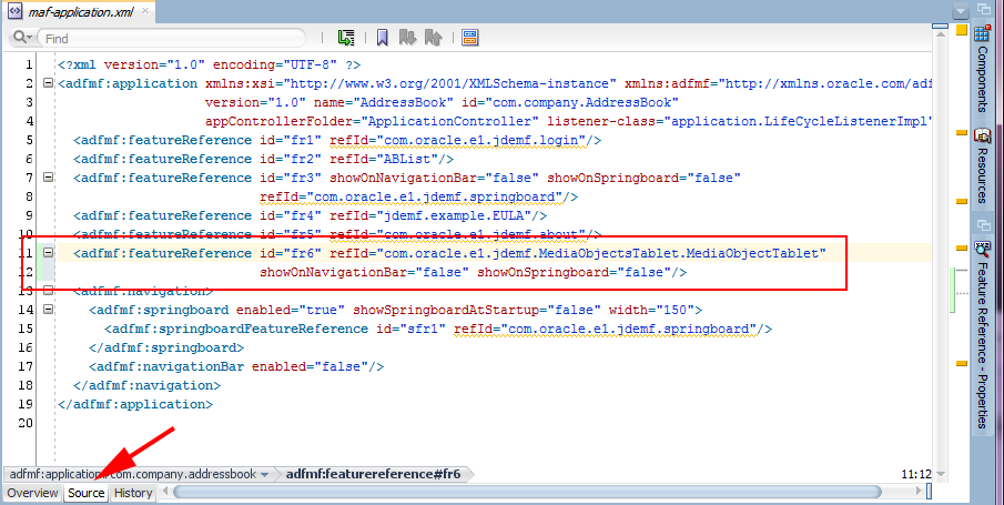 Ручная правка файла maf-application.xml Ручная правка файла maf-application.xml