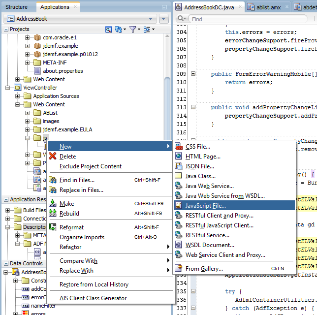 Создание файла JavaScript Создание файла JavaScript