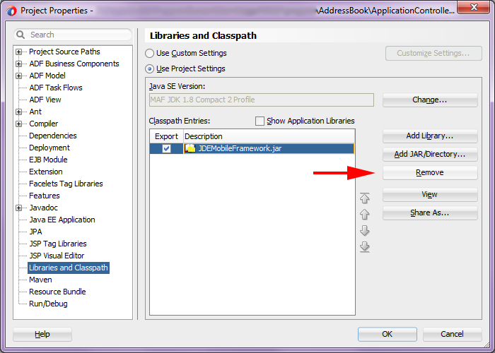 Окно Project Properties Окно Project Properties