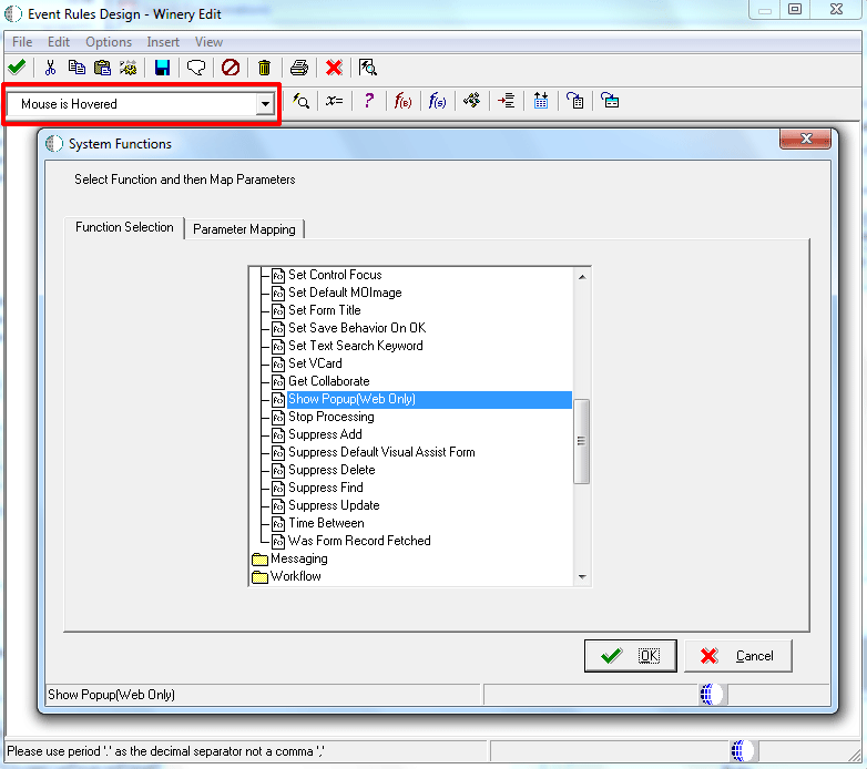 Вызов функции Show Popup (Web Only) в обработчике события Mouse Is Hovered Вызов функции Show Popup (Web Only) в обработчике события Mouse Is Hovered